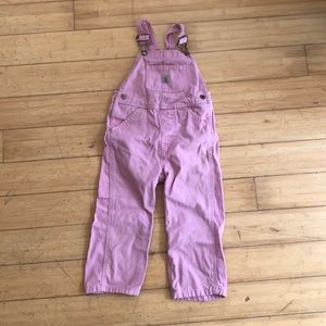 Carhartt pink babe overalls 3T GUV